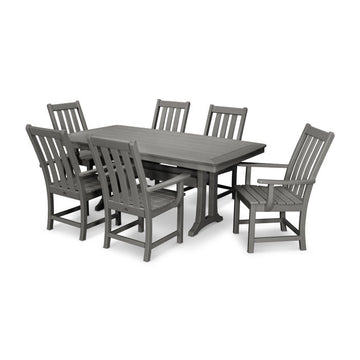 Polywood Vineyard 7-Piece Arm Chair Dining Set PWS407-1