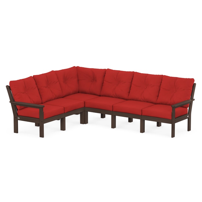 Polywood Vineyard 6-Piece Sectional Set