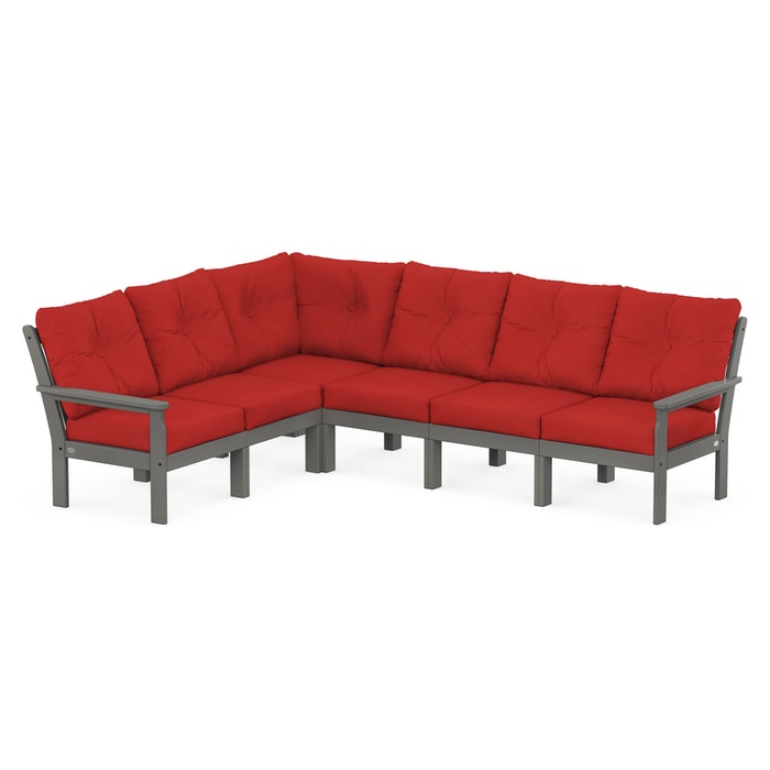 Polywood Vineyard 6-Piece Sectional Set