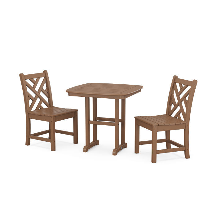 Polywood Chippendale Side Chair 3-Piece Dining Set PWS1203-1