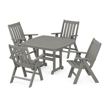 Polywood Vineyard Folding Chair 5-Piece Dining Set PWS939-1