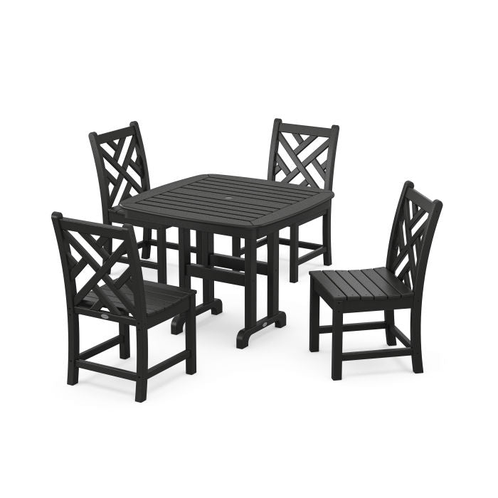 Polywood Chippendale 5-Piece Side Chair Dining Set PWS657-1