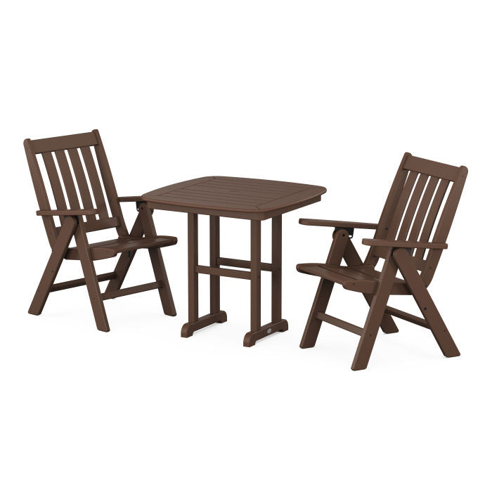 Polywood Vineyard Folding Chair 3-Piece Dining Set PWS1231-1