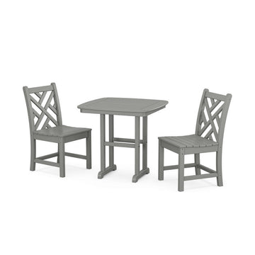 Polywood Chippendale Side Chair 3-Piece Dining Set PWS1203-1