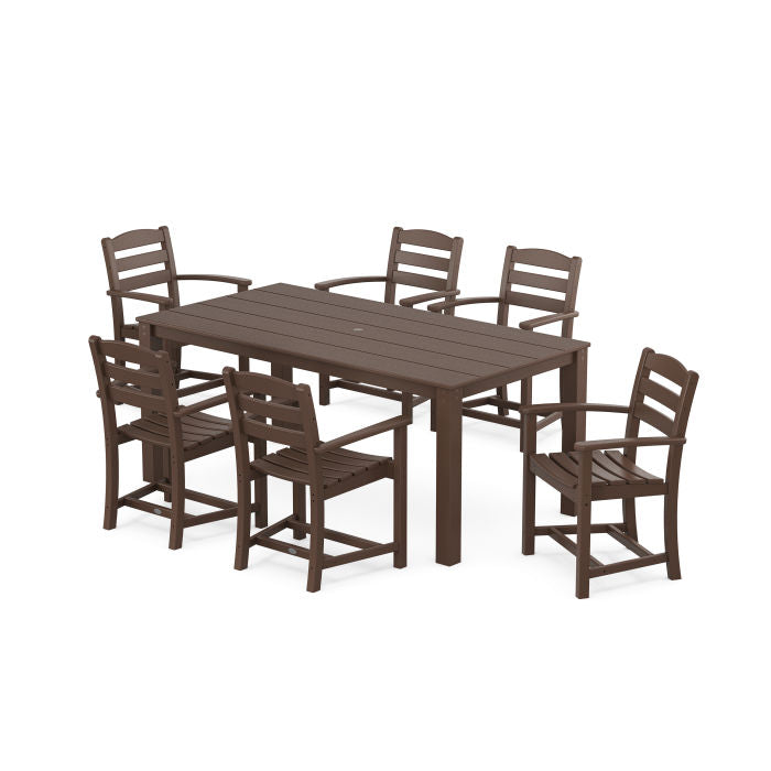 Polywood La Casa Café Arm Chair 7-Piece Parsons Dining Set PWS2280-1