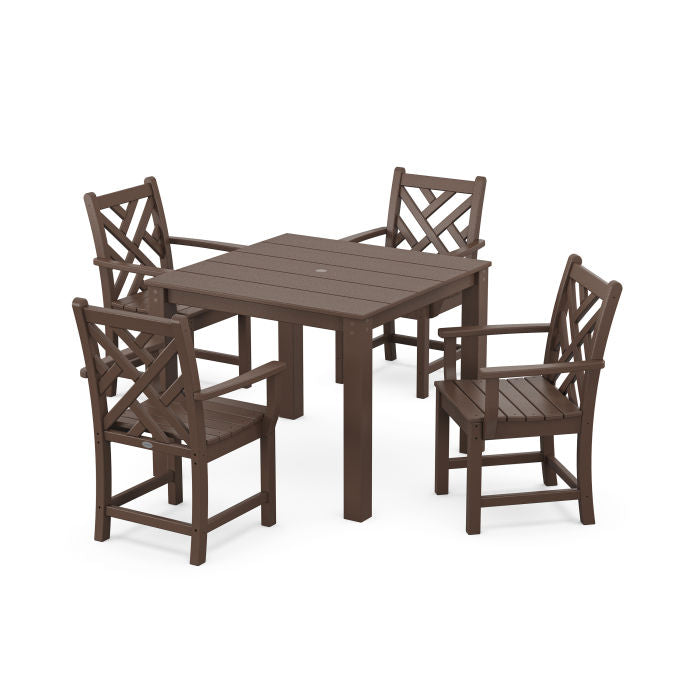 Polywood Chippendale 5-Piece Parsons Dining Set PWS2321-1
