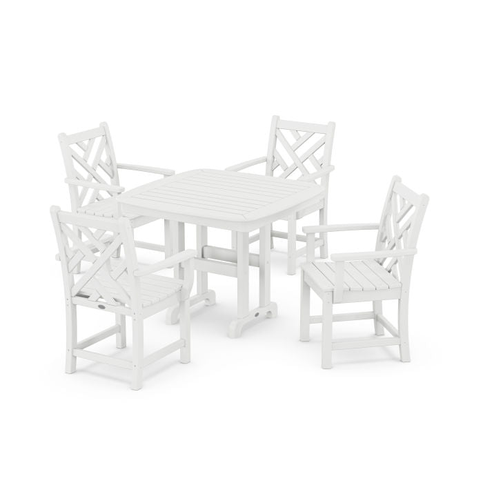 Polywood Chippendale 5-Piece Dining Set PWS658-1