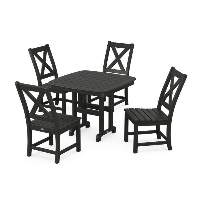 Polywood Braxton Side Chair 5-Piece Dining Set PWS1233-1