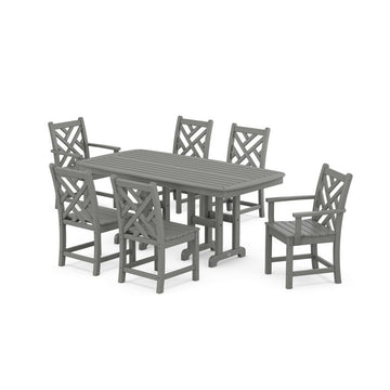 Polywood Chippendale 7-Piece Dining Set PWS121-1