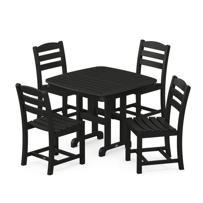 Polywood La Casa Café 5-Piece Side Chair Dining Set PWS654-1