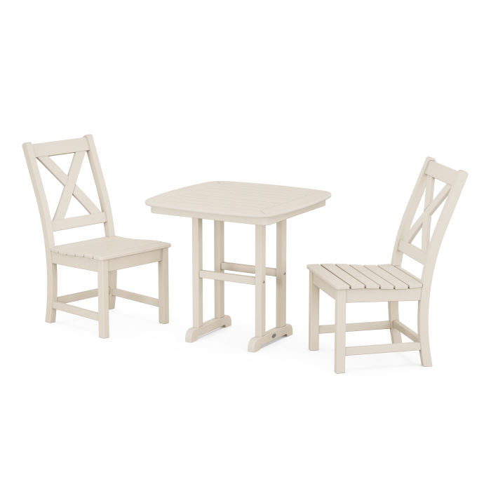 Polywood Braxton Side Chair 3-Piece Dining Set PWS1200-1