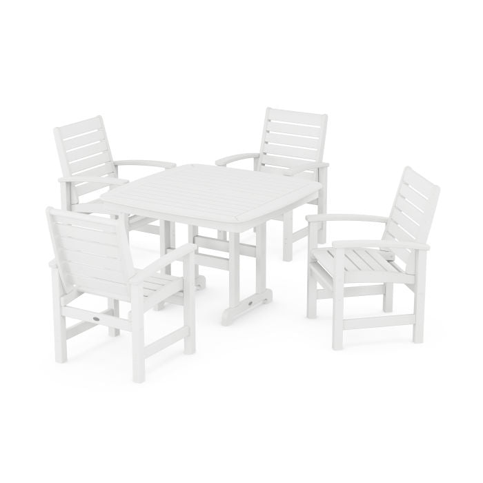 Polywood Signature 5-Piece Dining Set with Trestle Legs PWS931-1