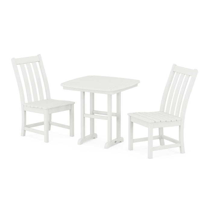 Polywood Vineyard Side Chair 3-Piece Dining Set in Vintage Finish PWS1228-1-V