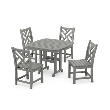 Polywood Chippendale 5-Piece Side Chair Dining Set PWS657-1