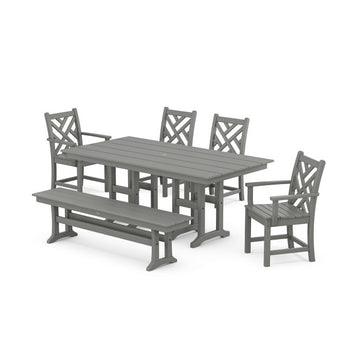 Polywood Chippendale 6-Piece Farmhouse Dining Set PWS1173-1