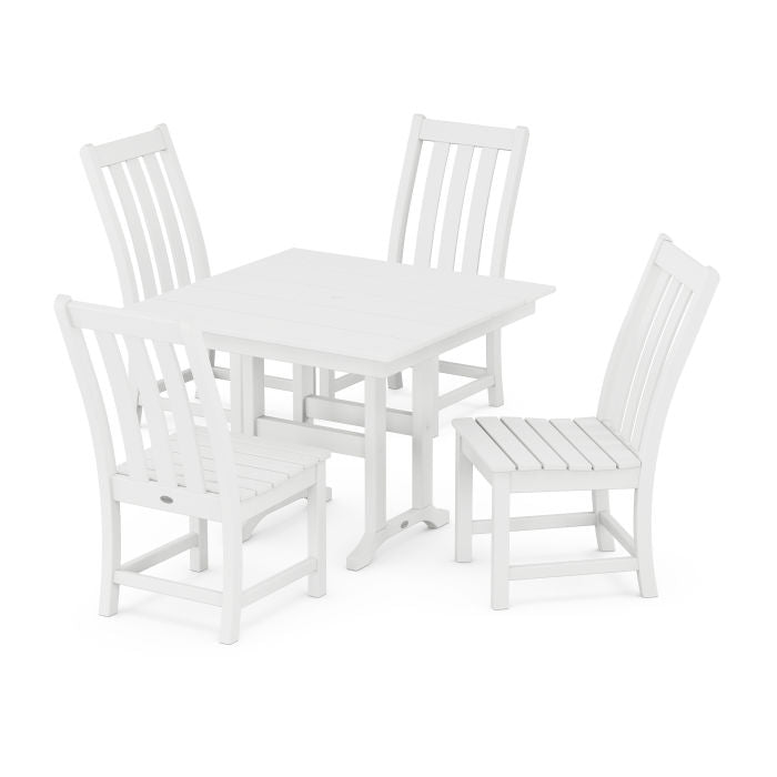 Polywood Vineyard Side Chair 5-Piece Farmhouse Dining Set PWS1164-1