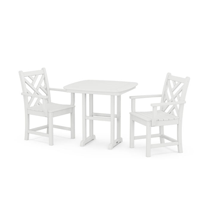 Polywood Chippendale 3-Piece Dining Set PWS1202-1