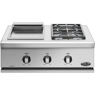 DCS Liberty 30-Inch Built-In Gas Double Side Burner And Griddle - BFGC-30BGD