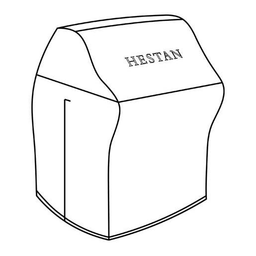 Hestan Carbon Fiber Vinyl Portable Tower Cart Grill Covers 30