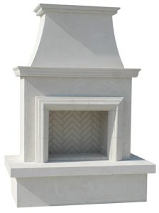 American Fyre Designs Contractor's Model Fireplace With Moulding