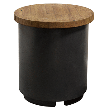 American Fyre Designs Reclaimed Wood Contempo Tank/ End Table