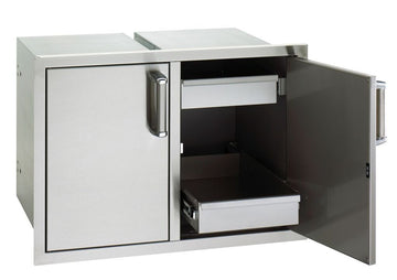 Fire Magic Premium Flush, Soft Close Double Doors With 2 Dual Drawers