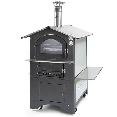 Fontana Forni Gusto 80x65AV 47 Inch Freestanding Wood Burning Oven and Grill