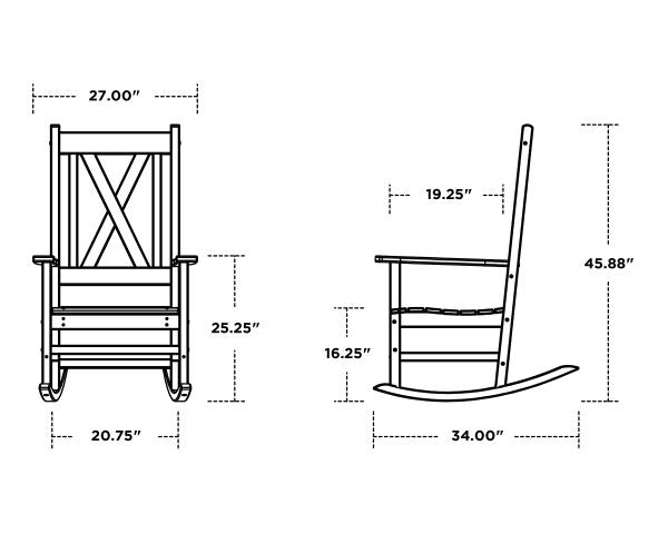 Polywood Braxton Porch Rocking Chair R180
